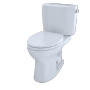 TOTO Drake® II Two-Piece Toilet, 1.28 GPF, Elongated Bowl with Right Hand Lever - Cotton