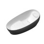 TOTO Flotation Tub With Zero Dimension - Matte Black and Gloss White