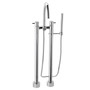 TOTO Two-Handle Freestanding Tub Filler - Brushed Nickel