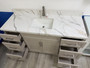 Royal Pearl 60 inch Linen Beige  Single Sink Bathroom Vanity * New Model