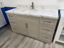 Royal Pearl 60 inch Linen Beige  Single Sink Bathroom Vanity * New Model