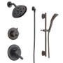Delta Monitor 17 Series Dual Function Pressure Balanced Shower System with Integrated Volume Control, Shower Head, and Hand Shower - Includes Rough-In Valves - Venetian Bronze
