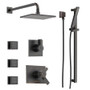 Delta TempAssure 17T Series Thermostatic Shower System with Integrated Volume Control, Shower Head, 3 Body Sprays and Hand Shower - Includes Rough-In Valves - Venetian Bronze