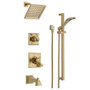 Delta Monitor 17 Series Pressure Balanced Tub and Shower System with Volume Control, Shower Head, Hand Shower, and Slide Bar - Includes Rough-In Valves - Champagne Bronze