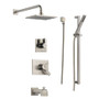 Delta Monitor 17 Series Pressure Balanced Tub and Shower System with Volume Control, Shower Head, Hand Shower, and Slide Bar - Includes Rough-In Valves - Brilliance Stainless