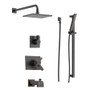 Delta TempAssure 17T Series Thermostatic Tub and Shower System with Volume Control, Shower Head, Hand Shower, and Slide Bar - Includes Rough-In Valves - Venetian Bronze