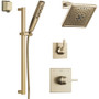 Delta Monitor 14 Series Single Function Pressure Balanced Shower System with Shower Head, and Hand Shower - Includes Rough-In Valves - Champagne Bronze