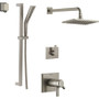 Delta TempAssure 17T Series Thermostatic Shower System with Integrated Volume Control, Shower Head, and Hand Shower - Includes Rough-In Valves -  Brilliance Stainless