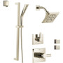Delta Monitor 14 Series Single Function Pressure Balanced Shower System with Shower Head, 2 Body Sprays and Hand Shower - Includes Rough-In Valves -  Brilliance Polished Nickel
