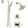 Delta Monitor 14 Series Single Function Pressure Balanced Shower System with Shower Head, and Hand Shower - Includes Rough-In Valves - Brilliance Polished Nickel