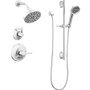 Delta Galeon Monitor 14 Series Single Function Pressure Balanced Shower System with Shower Head, and Hand Shower - Includes Rough-In Valves - Lumicoat Chrome