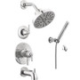 Delta Saylor Monitor 17 Series Dual Function Pressure Balanced Tub and Shower System with Integrated Volume Control, Shower Head, and Hand Shower - Includes Rough-In Valves -  Chrome