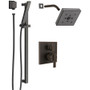 Delta Ara Pressure Balanced Shower System with Shower Head, Shower Arm, Hand Shower, Slide Bar, Hose, Valve Trim and MultiChoice Rough-In - Venetian Bronze