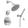 Delta Saylor Monitor 17 Series Dual Function Pressure Balanced Shower System with Integrated Volume Control, Shower Head, and Hand Shower - Includes Rough-In Valves - Chrome