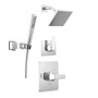 Delta Velum Monitor 14 Series Pressure Balanced Shower System with Shower Head, and Hand Shower Set - Includes Rough-In Valves - Chrome