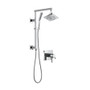 Delta Pivotal Thermostatic Shower System with Shower Head, Hand Shower, Slide Bar, Hose, and Valve Trim - Chrome