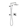 Delta Vero Pressure Balanced Shower System with Shower Head, Hand Shower, Slide Bar, Hose, and Valve Trim - Chrome