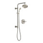 Delta Cassidy Pressure Balanced Shower System with Shower Head, Hand Shower, Slide Bar, Hose, and Valve Trim - Brilliance Stainless