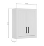Royal Solid Wood Bathroom Wall Cabinet 26"H x 21"W