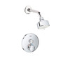 Grohe Grohtherm Thermostatic Shower Only Package with 1.75 GPM Multi Function Shower Head - Valve Included
