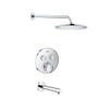 Grohe Grohtherm Thermostatic Tub and Shower Package with 1.75 GPM Single Function Shower Head - Valve Included