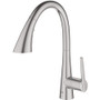 Grohe Zedra 1.75 GPM Single Hole Pull Down Kitchen Faucet with SilkMove Technology