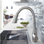 Grohe Zedra 1.75 GPM Single Hole Pull Down Kitchen Faucet with SilkMove Technology