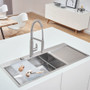 Grohe K7 Pre-Rinse Kitchen Faucet with 2-Function Toggle Sprayer
