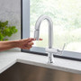Grohe Defined 1.75 GPM Single Hole Pull Down Bar Faucet with SilkMove Technology