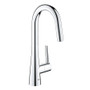 Grohe Zedra 1.75 GPM Single Hole Pull Down Bar Faucet with SilkMove Technology