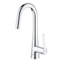 Grohe Zedra 1.75 GPM Single Hole Pull Down Bar Faucet with SilkMove Technology