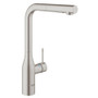 Grohe Essence 1.75 GPM Single Hole Pull Out Kitchen Faucet with Dual Spray, SpeedClean, EasyDoc, and SilkMove Technology
