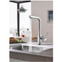 Grohe Essence 1.75 GPM Single Hole Pull Out Kitchen Faucet with Dual Spray, SpeedClean, EasyDoc, and SilkMove Technology