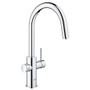 Grohe Blue 2.0 1.75 GPM Single Hole Pull Out Kitchen Faucet and Cooling Unit for Chilled and Sparkling Water