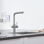 Grohe Blue 1.75 GPM Single Hole Pull Out Kitchen Faucet and Cooling Unit for Chilled and Sparkling Water
