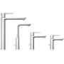Grohe Lineare 1.2 GPM Single Hole Bathroom Faucet with SilkMove, StarLight, AquaGlide, and QuickFix Technologies - Includes Pop-Up Drain Assembly