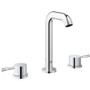 Grohe Essence 1.2 GPM Widespread Bathroom Faucet with SilkMove, QuickFix, and EcoJoy Technology