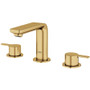 Grohe Lineare 1.2 GPM Widespread Bathroom Faucet with StarLight, Aquaglide, and QuickFix Technologies - Includes Pop-Up Drain Assembly