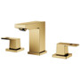 Grohe Eurocube 1.2 GPM Widespread Bathroom Faucet with StarLight, EcoJoy, and QuickFix Technologies - Includes Pop-Up Drain Assembly