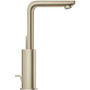 Grohe Lineare 1.2 GPM Single Hole Bathroom Faucet with SilkMove, StarLight, AquaGlide, and QuickFix Technologies - Includes Pop-Up Drain Assembly