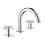 Grohe Atrio New 1.2 GPM Widespread Bathroom Faucet with Pop-Up Drain Assembly - Less Handles