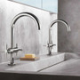 Grohe Atrio New 1.2 GPM Single Hole Bathroom Faucet with Pop-Up Drain Assembly - Less Handles