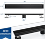 Tido 30" Linear Shower Drain with Tile-in Grate