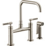 Brizo Litze Double Handle Bridge Kitchen Faucet