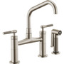 Brizo Litze Double Handle Bridge Kitchen Faucet