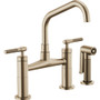 Brizo Litze Double Handle Bridge Kitchen Faucet