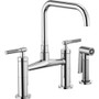 Brizo Litze Double Handle Bridge Kitchen Faucet