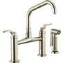 Brizo Litze Double Handle Bridge Kitchen Faucet