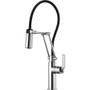 Brizo Litze Single Handle Articulating Kitchen Faucet with Industrial Handle