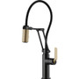 Brizo Litze Single Handle Articulating Kitchen Faucet with Industrial Handle